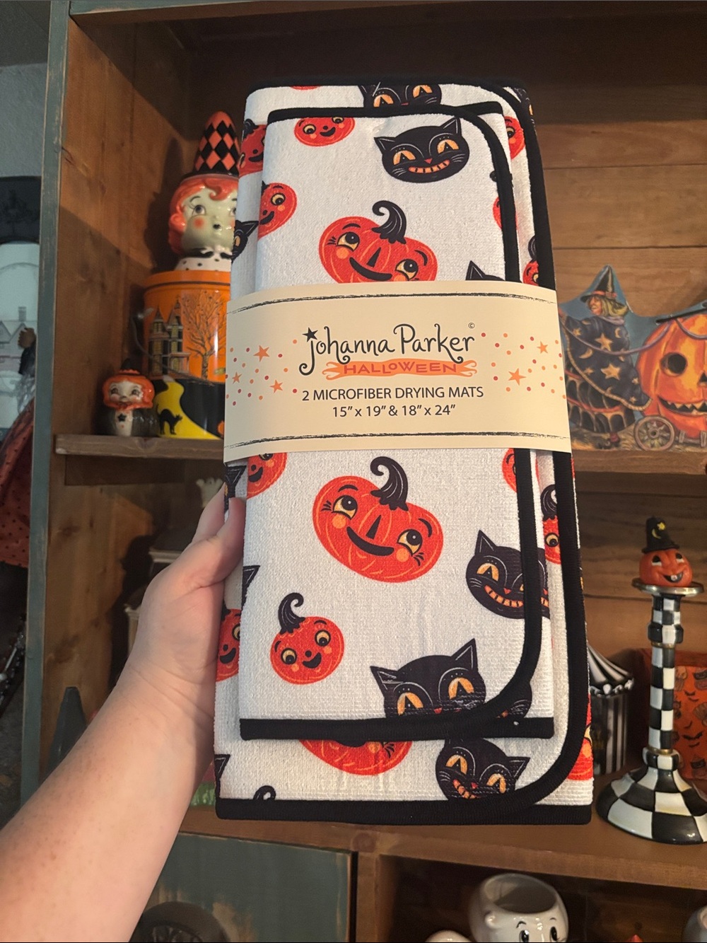 Johanna Parker pair of Halloween drying mats